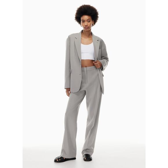Aritzia Pants - Aritzia Babaton  Agency Pant High-waisted wool twill trousers Gray Women’s  6